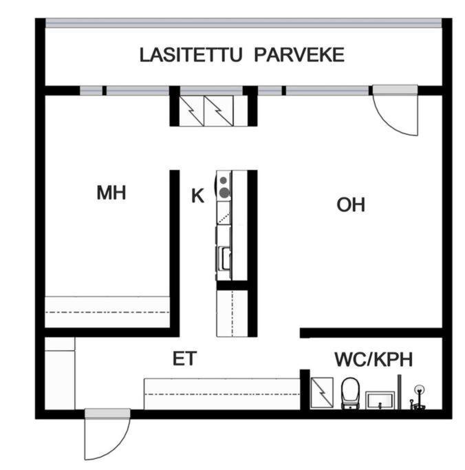 Scandinavian 2-Rooms Apartment City Center Хельсинки Экстерьер фото