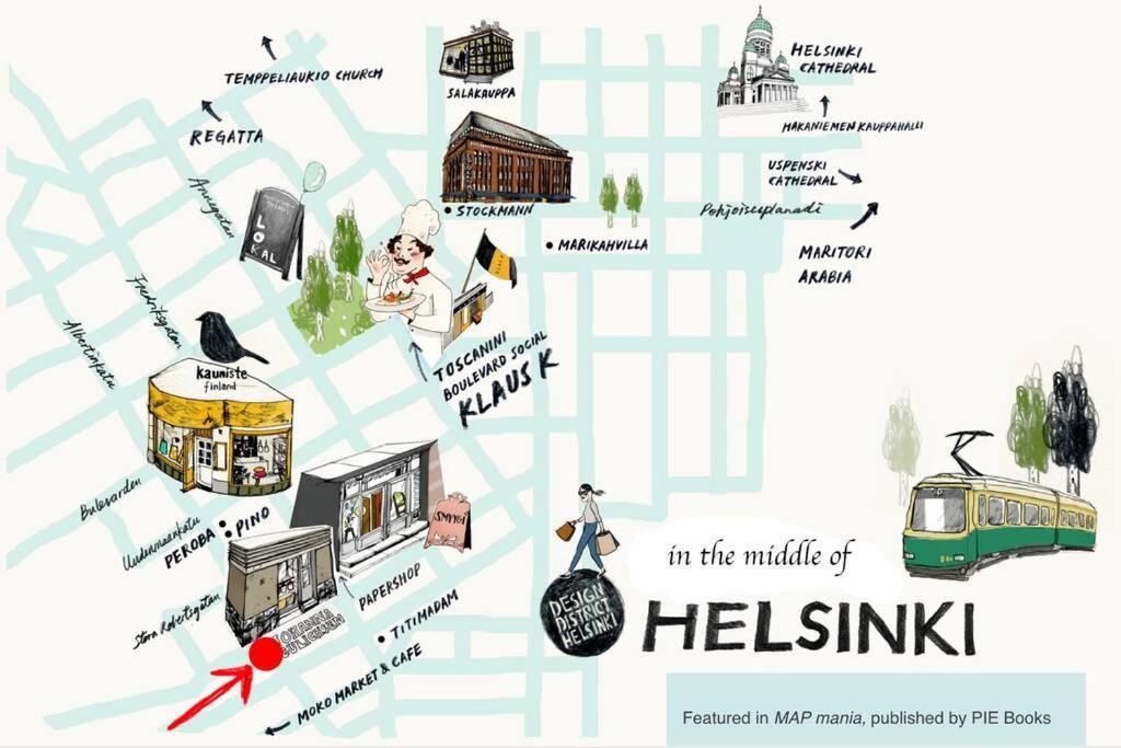 Scandinavian 2-Rooms Apartment City Center Хельсинки Экстерьер фото